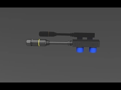 Conector impermeable macho hembra de módulo tipo M15 F