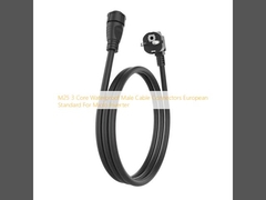 M25 3 Conectores de cable macho impermeable de núcleo Estándar europeo para microinversores