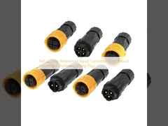 Panel de conector de señal a prueba de agua de autobloqueo montado en conector de iluminación exterior