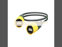 Protección de la señal LED IP67 Impermeable RJ45 Conector Socket Equipo de cristal de red