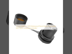 3 núcleos de pin masculino M16 Conector de montaje de panel impermeable IP67 Controlador de material de nylon