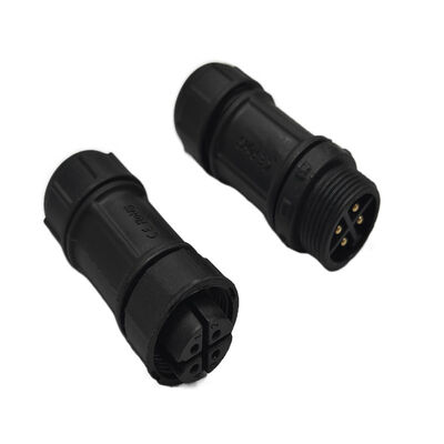 comprar Conector impermeable IP67 de 4 pines 8A Conector circular de tipo M12 de trasero roscado Fabricación en línea