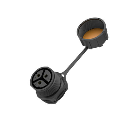 comprar Conector circular impermeable M25 de 3 núcleos IP67, hembra, microinversor, 500V nominal Fabricación en línea