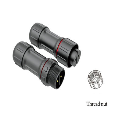 Conector circular impermeable IP67 M12 Conector circular con rosca de tipo 2