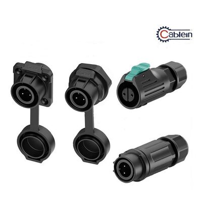 Conector de datos impermeable de núcleo múltiple IP68 con nylon PA66 para aplicaciones de sensores industriales y enchufes de aviación