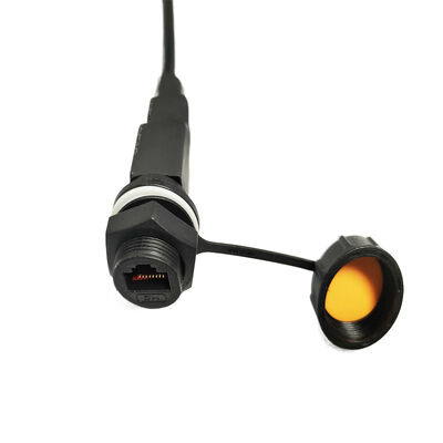 Tipo de tornillo M20 impermeable IP67 RJ45 Conector de señal de datos de red segura enchufe de aviación
