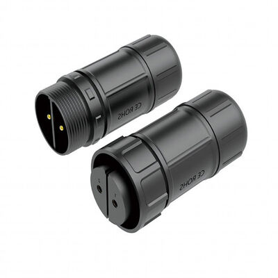 Conector de datos impermeable IP68 con 40A de alta corriente y contacto con aguja de cobre para aplicaciones de montaje de paneles