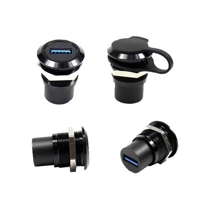 Conector de panel PA66 Nylon IP67 a prueba de agua con voltaje de funcionamiento de 500V y conexión tipo sin tornillos