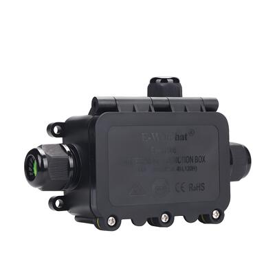 Caja de conexiones eléctrica impermeable IP68 1Entrada2Salidas Conector de cable para exteriores tipo pasante
